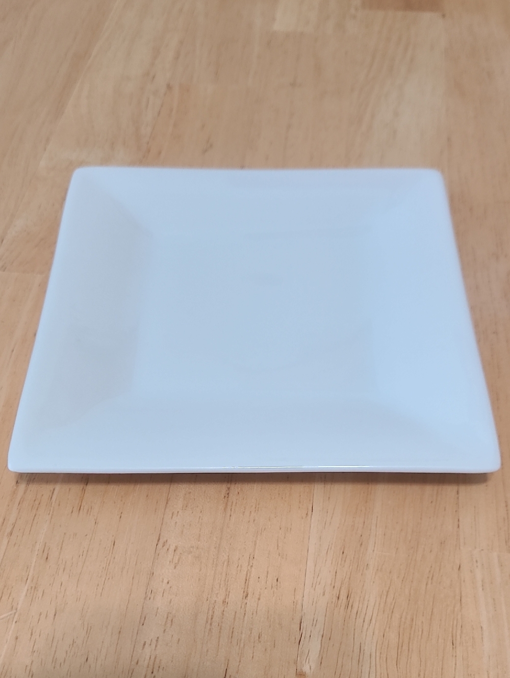 Crate&Barrel Trendy Square Snack/ Cheese Entertainment 6" White Plates Set of 5